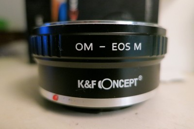 K&F Concept adapter for Olympus OM mount lens to Canon EOS M camera M1 M3 M5