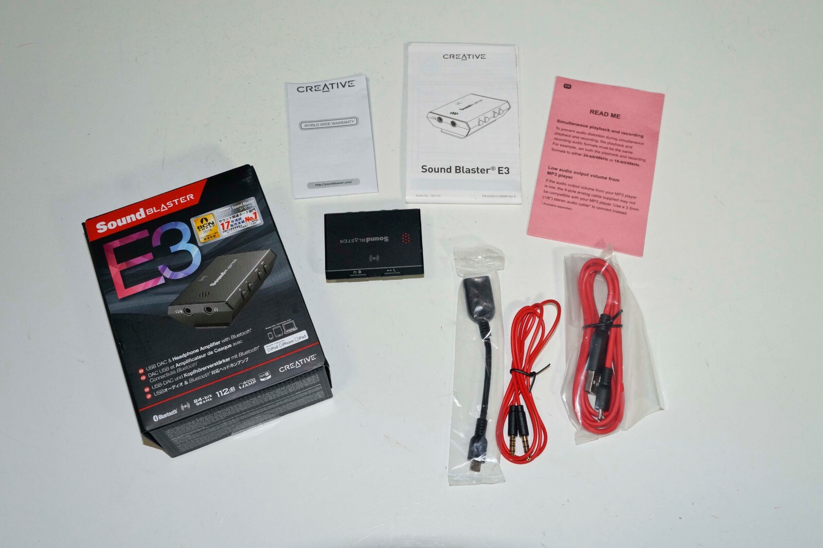 CREATIVE SB E3 Sound Blaster USB Audio Interface Headphone Amplifier