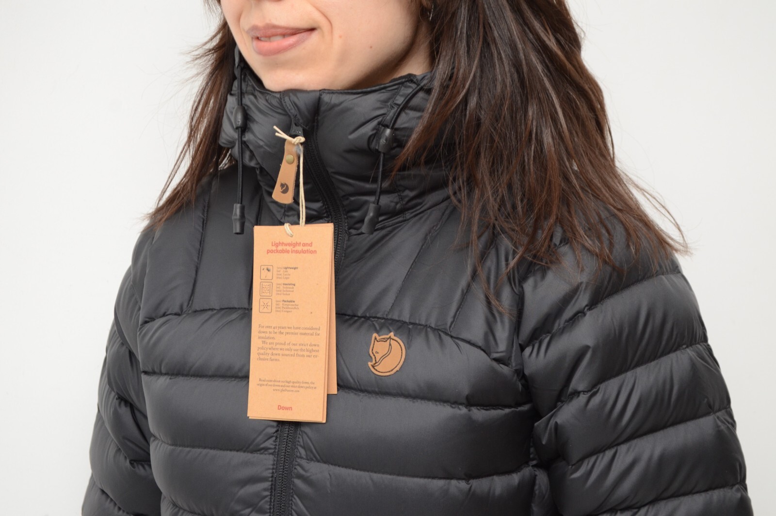 Pre-owned Fjall Raven Women's Fjallraven Snow Flake Parka Down Jacket Coat Black Size S