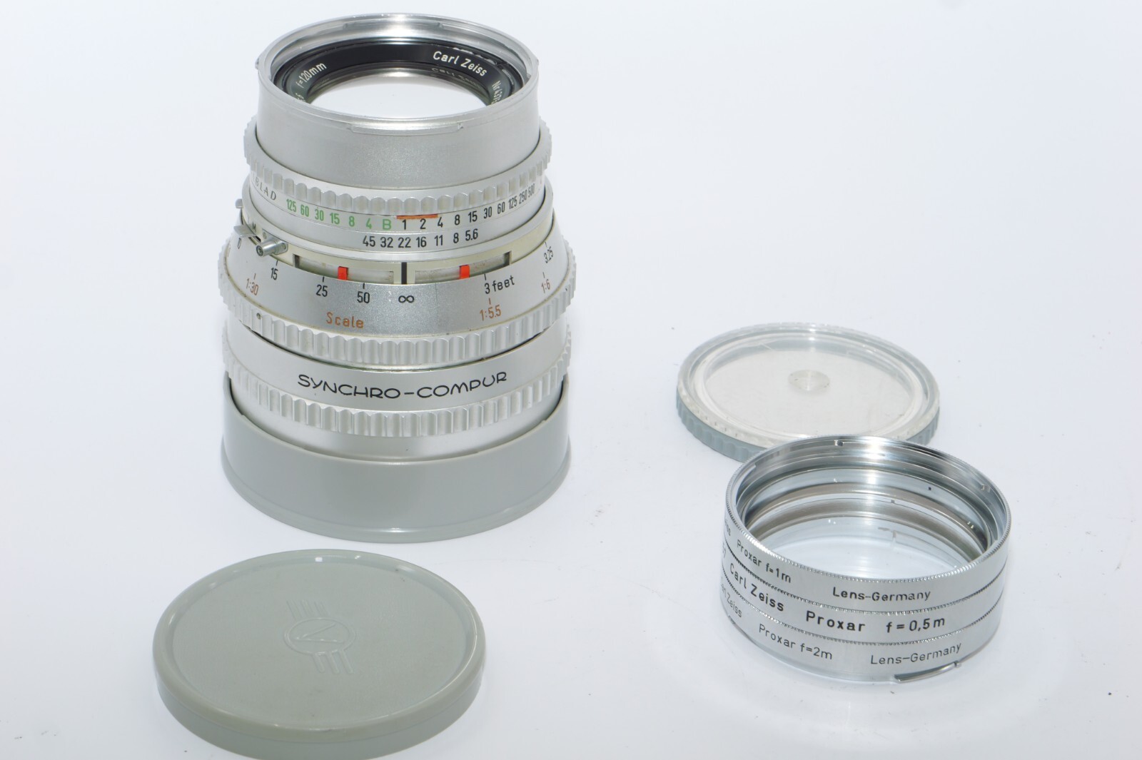 Hasselblad Zeiss S-Planar 120mm f/5.6 C Macro Lens. Chrome