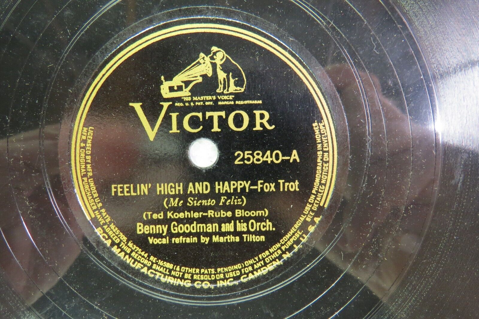 Benny Goodman & Orch. - VICTOR 25840 - Feelin' High and Benny Goodman & Orch. - VICTOR 25840 - Feelin' High and