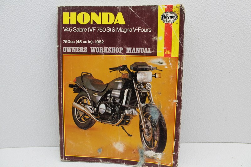 1982 HONDA VF750S V45 SABRE MAGNA V-FOURS SERVICE MANUAL BOOK