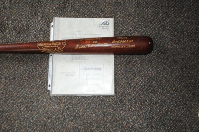 VTG BABE RUTH SIGNED AUTOGRAPHED BAT BY GRANDAUGHTER LINDA RUTH TOSETTI COA