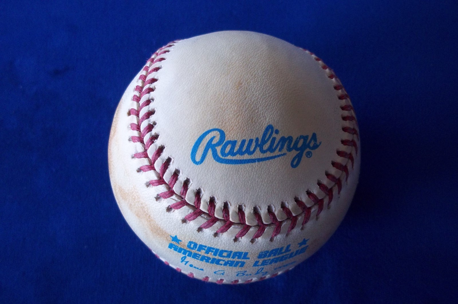 UNSIGNED OFFICAL A.L. RAWLING  BASEBALL GENE A BUDY PRES