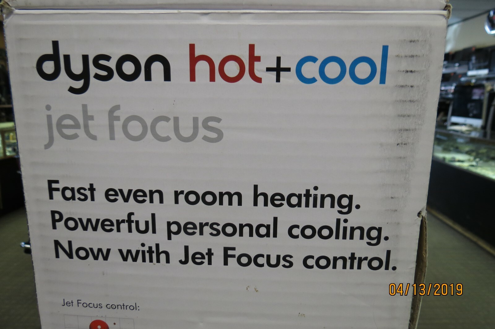 DYSON AM09 HOT + COOL JET FOCUS FAN HEATER WHITE/SILVER NEW