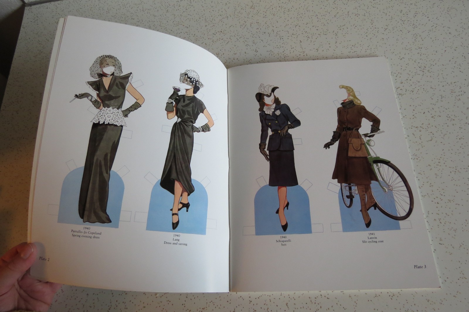 Vintage Lot Four Tom Tierney Fashion Paper Doll Sets: 20's, 30's, 40's and 50's