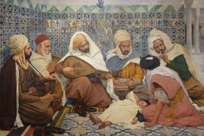 Ottoman Miniature Old İstanbul old fine art fun peoples