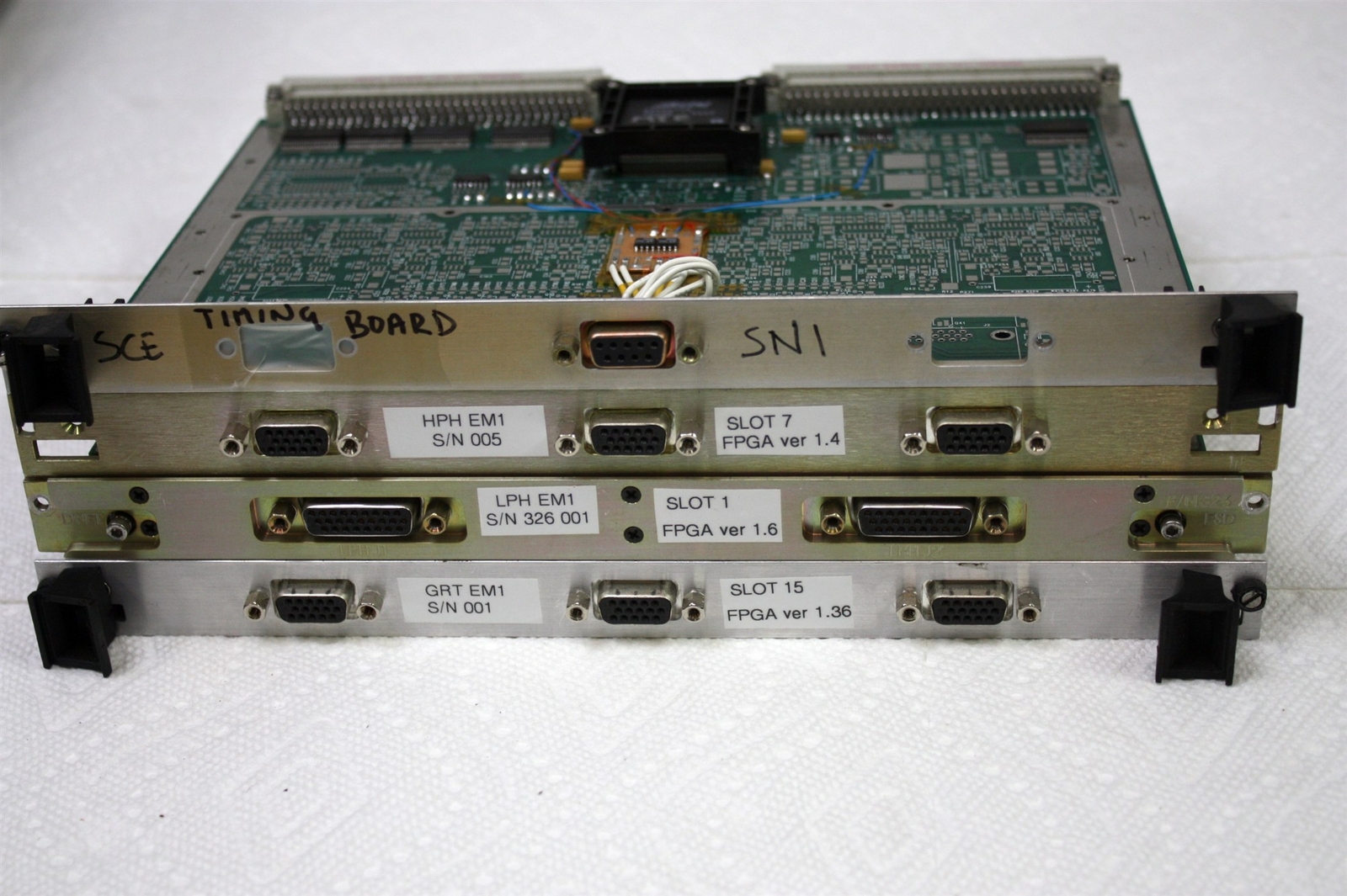 Lot 4 Custom VME Bus Cards w Actel A54SX72A FPGA, from a SQUID Controller VMEBus