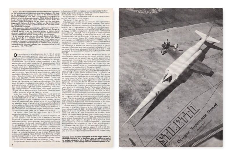 Douglas X-3 Stiletto Aircraft Report 5/23/2022pp