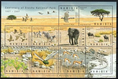 Namibia - Etoscha-Nationalpark Kleinbogen postfrisch 2007 Mi. 1225-1234