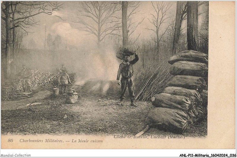 Anlp11-0770-Militaria - Charbonniers Militaire - La Meule Cuison