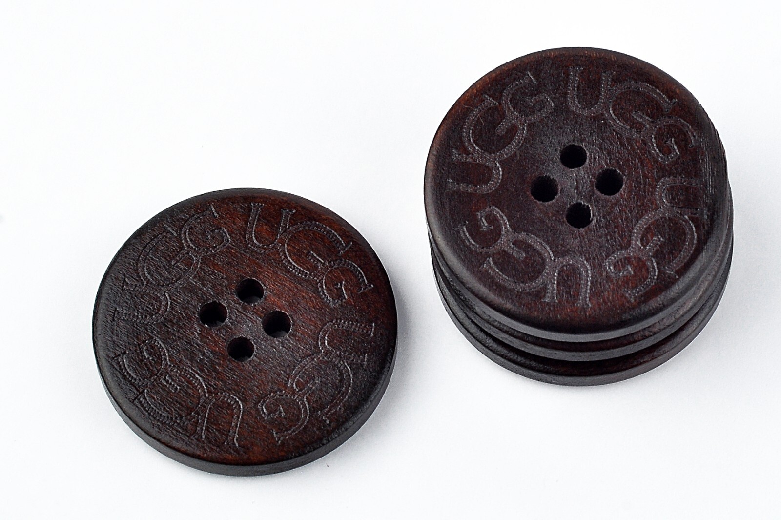 4 NEW UGG REPLACEMENT WOOD BUTTONS Adult / Choose color