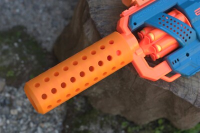 Blasters3D HMP Type III Muzzle (150mm) for Nerf Modulus Zombie Strike Blasters