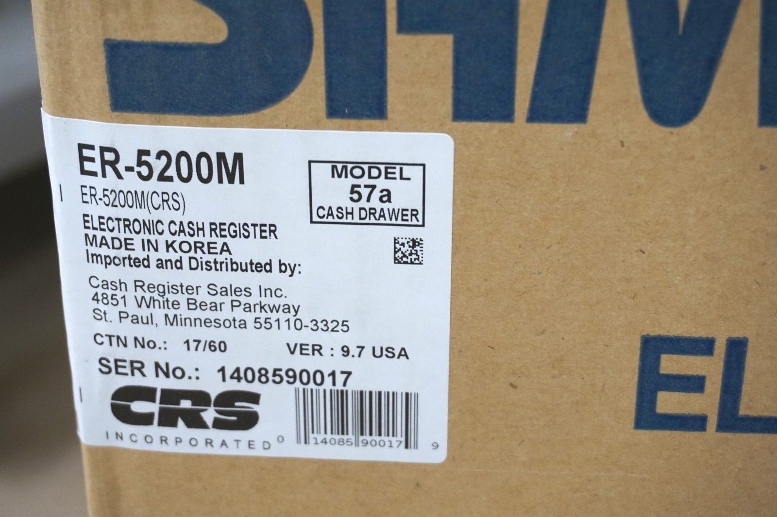 Sam4s ER5200M Cash Register Retail / Restaurant ER-5200M