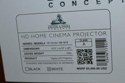 Digital Cinema Concepts HD-979 4K Projector   72