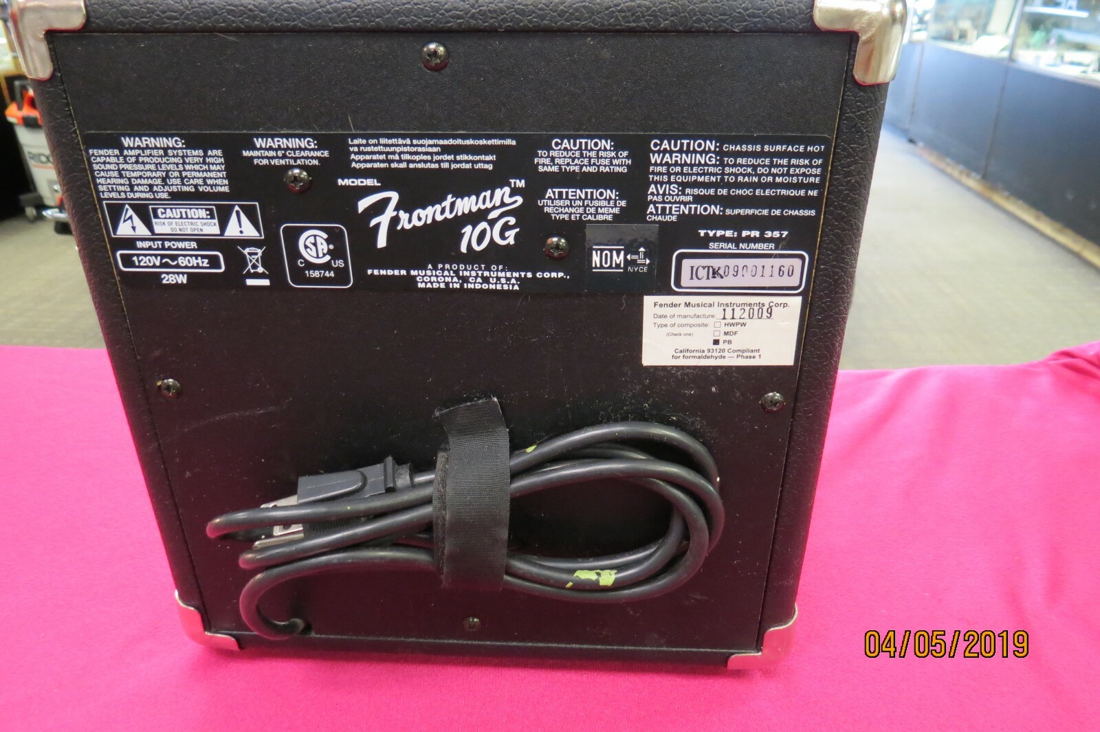 FENDER FRONTMAN 10G ELECTRIC GUITAR AMP