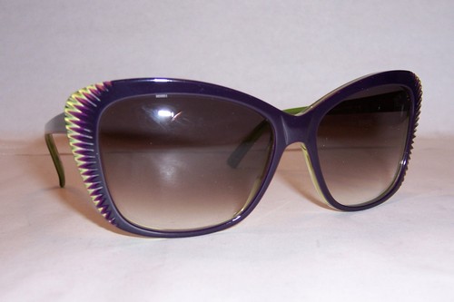 Pre-owned Alexander Mcqueen Sunglasses Amq 4178/s Violet Green/mauve Em0-j8 Authentic In Pink