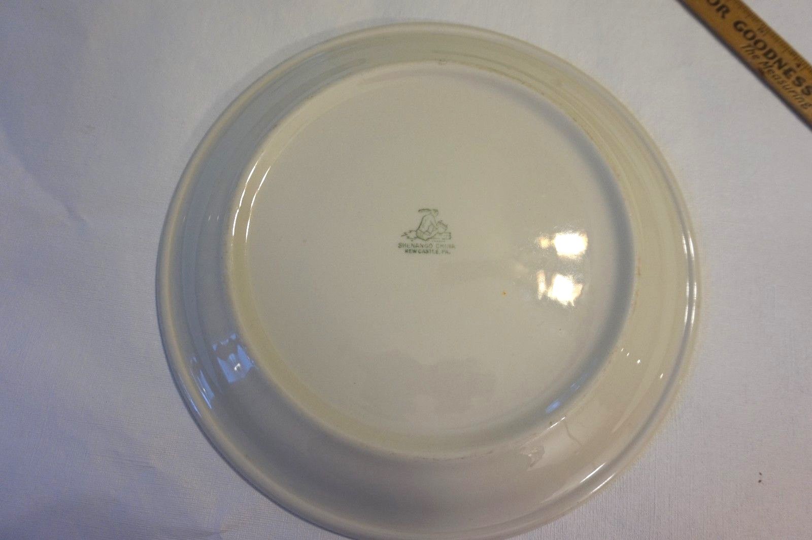 Vintage Shenango China Plate Sailboat Boating Man Woman Sailing 9 1/2