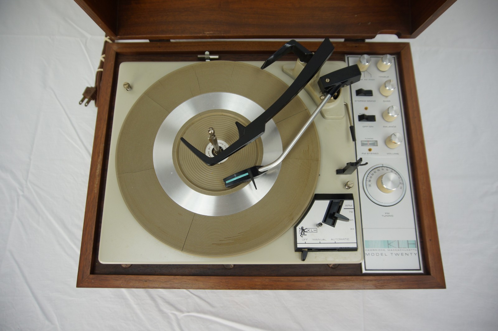 KLH Model Twenty 20 Record Player - AM/FM Stereo Receiver Garrard Turntable Dual