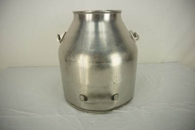 Vtg Stainless Steel Delaval Milk Can Bucket 5 Gallon Pail Farm Dairy Bail Handle