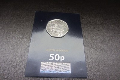 2025 HARRY POTTER- THE PATRONUS 50p COIN BUNC  CARDED                     M1