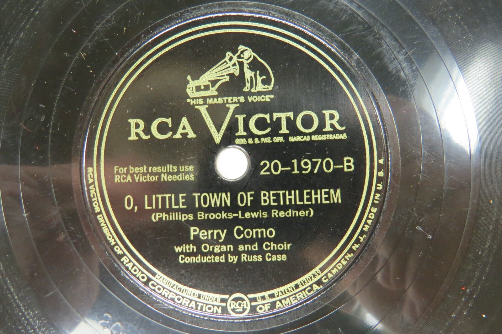 Little Tempo ‎– Home Is Where The... 12” Perry Como - RCA VICTOR 20-1970 - O, Little Town Of