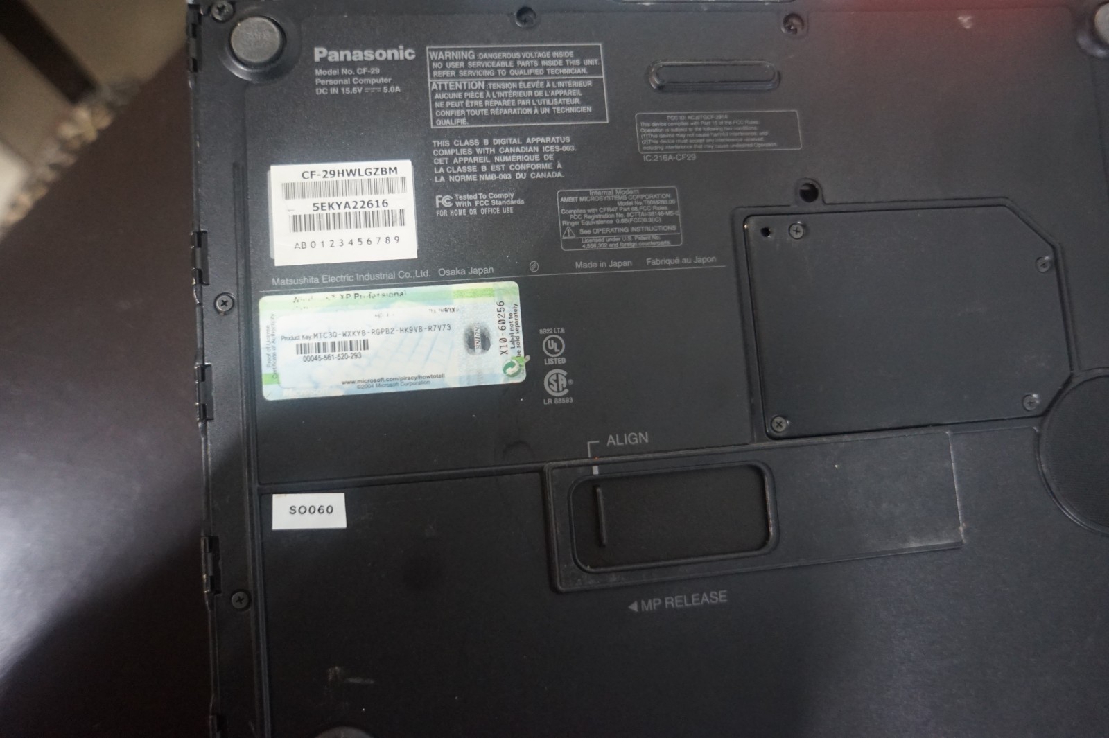 Panasonic Computer C-29 Tough Book