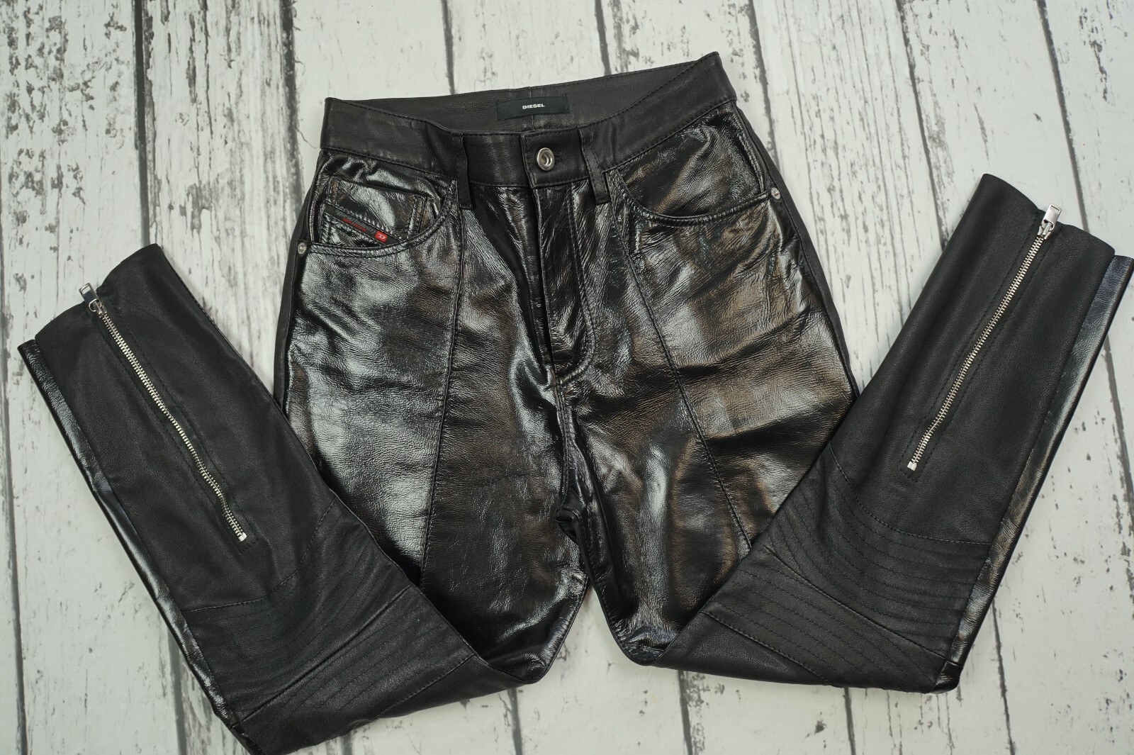 パンツ YLEVE SHEEP LEATHER PAINTER PANTS Namu Shop - Yleve Viscose Cotton Painter Pants - Charcoal Navy