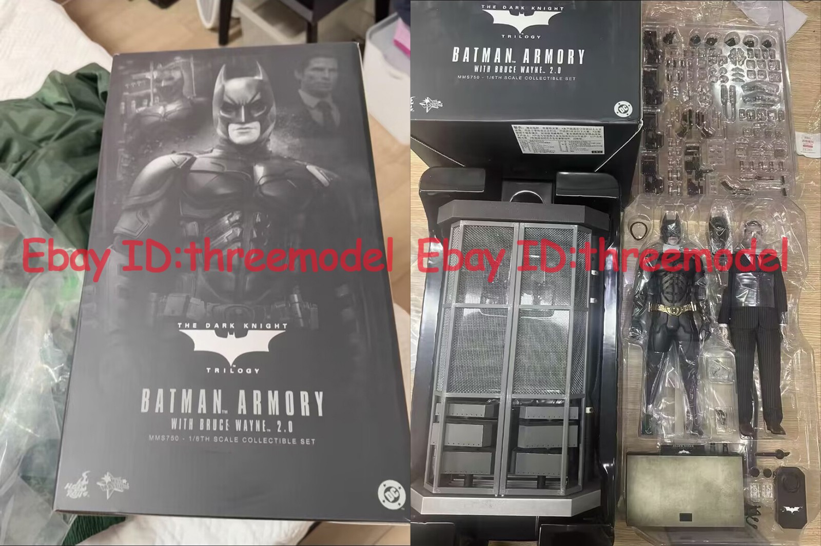 Hot Toys MMS750 1/6 The Dark Knight Batman Armory with Bruce Wayne
