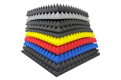 AKUSTIKSCHAUMSTOFF COLOR AKUSTIK DÄMMUNG NOPPENSCHAUM PYRAMIDENSCHAUMSTOFF