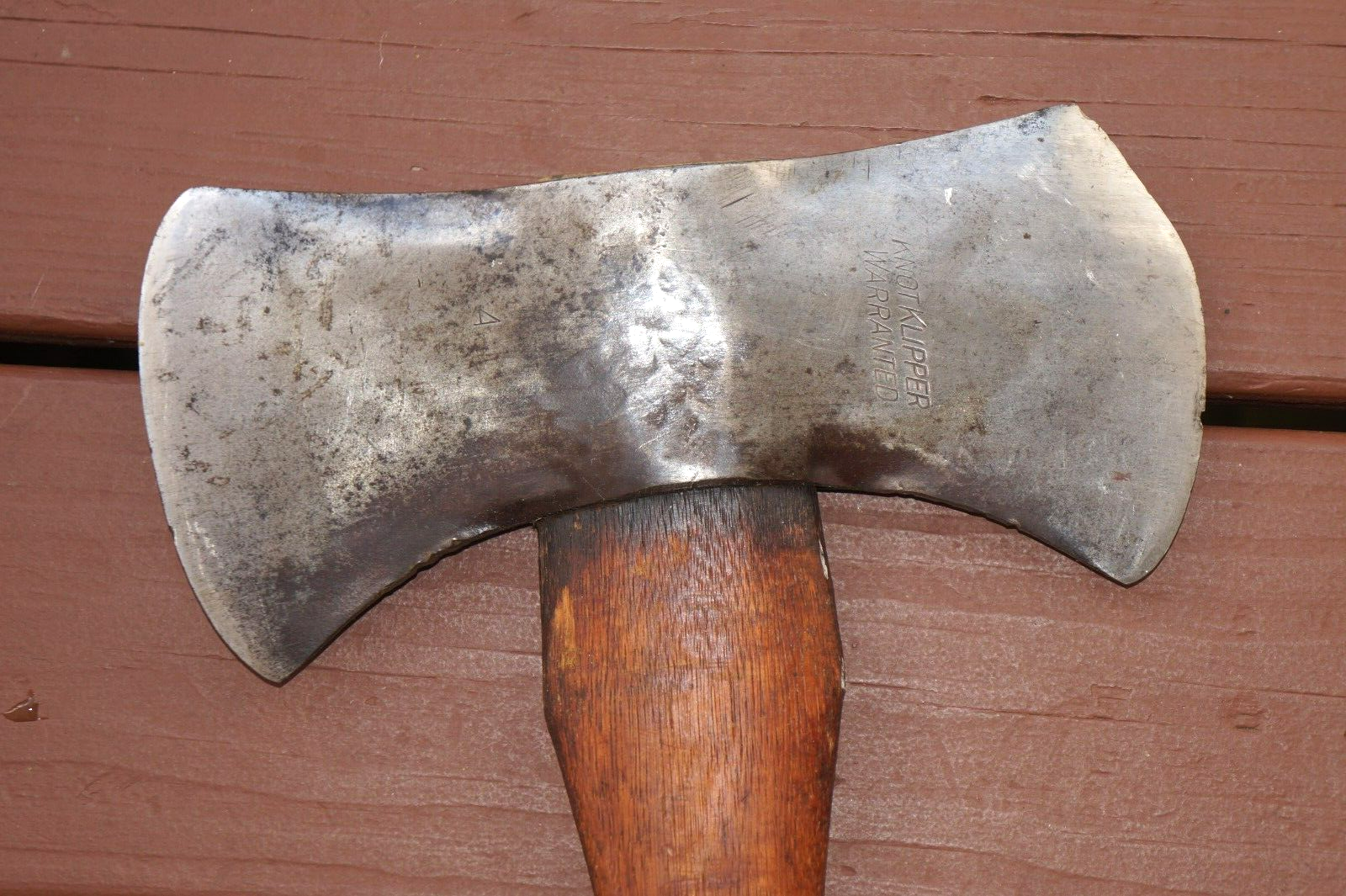 Vintage MANN KNOT KLIPPER Warranted #4 LEWISTOWN, PA Double