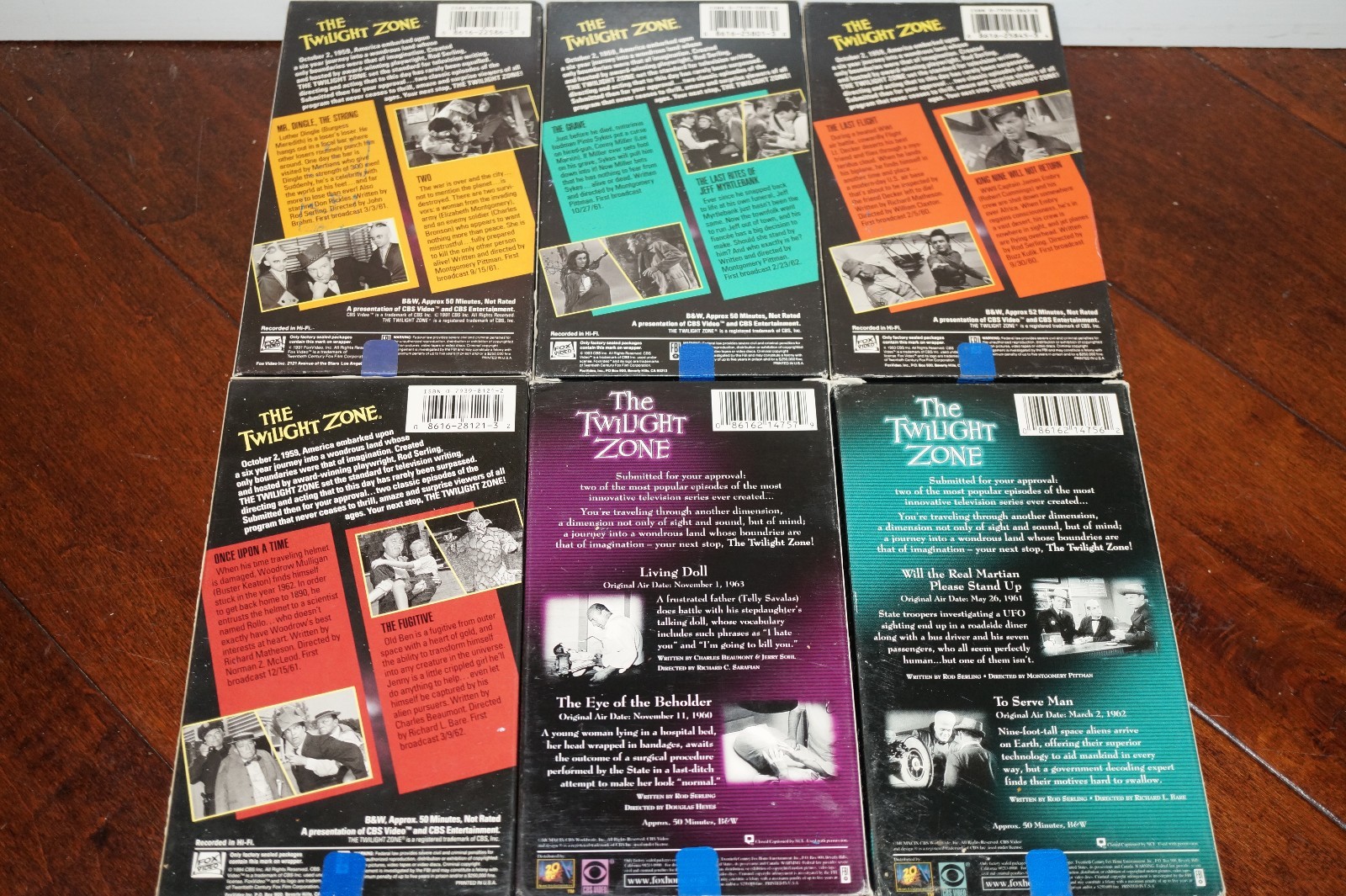 (Lot of 6) The Twilight Zone VHS Tapes: Volume 6, 14, 16, 20