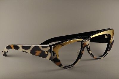 NOS NOUVELLE VAGUE Vintage Sunglasses ANIMALIER eyeglasses made in Italy '90s