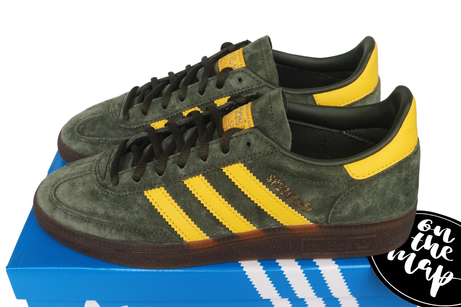 ◆adidas◆ Handball Special Green Yellow ID1430 Adidas originals Women's HANDBALL SPEZIAL Sneakers green