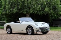 Austin Healey Frogeye Sprite, 1960. Olde English White with re-trimmed