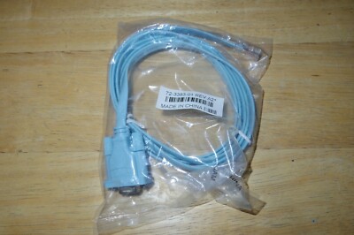Genuine OEM Cisco 72-3383-01 RJ-45 to DB-9 F Router Console Cable 6' Blue - New