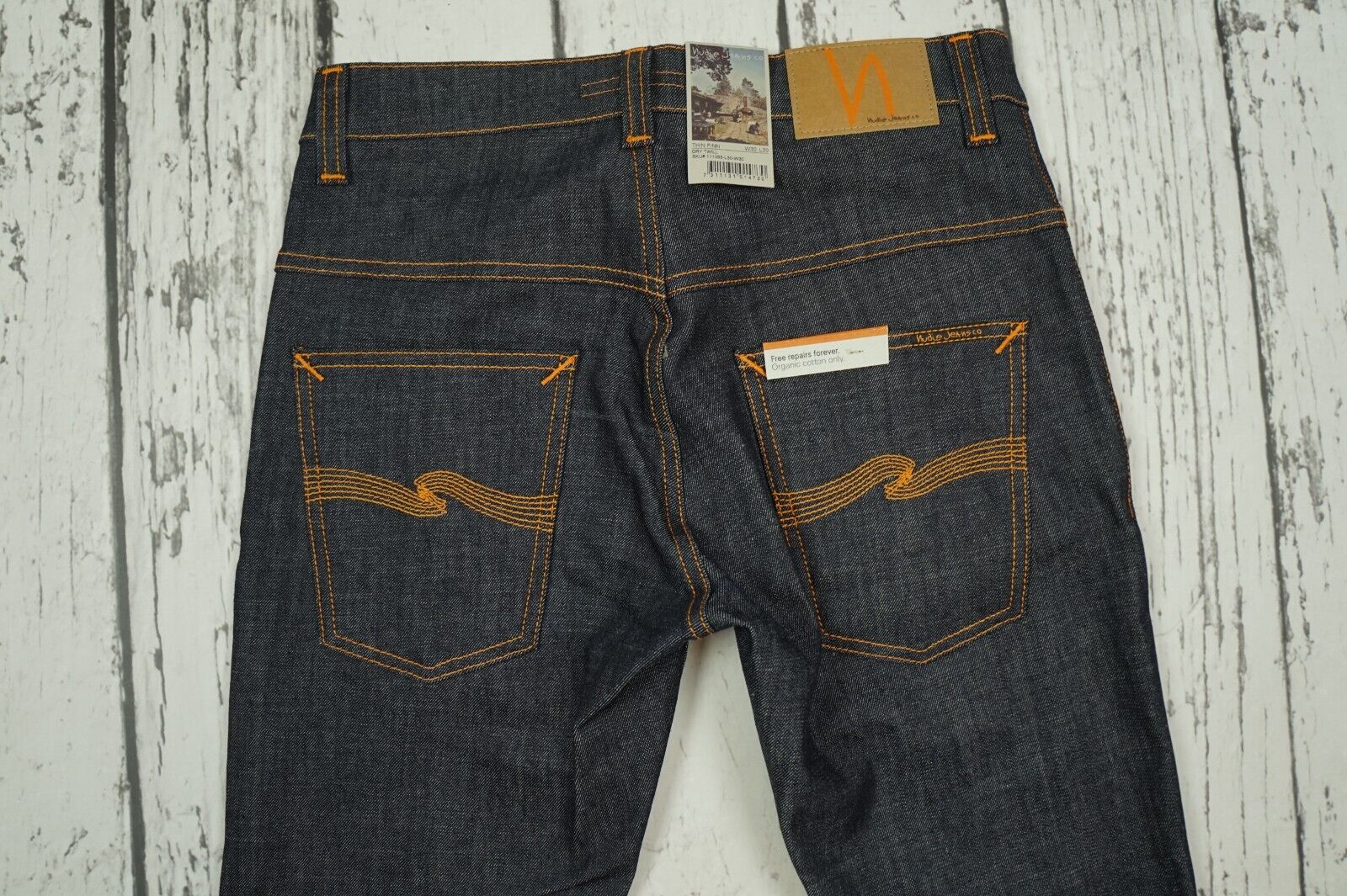 BNWT NUDIE JEANS DENIM 111085 THIN FINN DRY TWILL ORGANIC 30 BNWT NUDIE JEANS DENIM 111085 THIN FINN DRY TWILL ORGANIC 30
