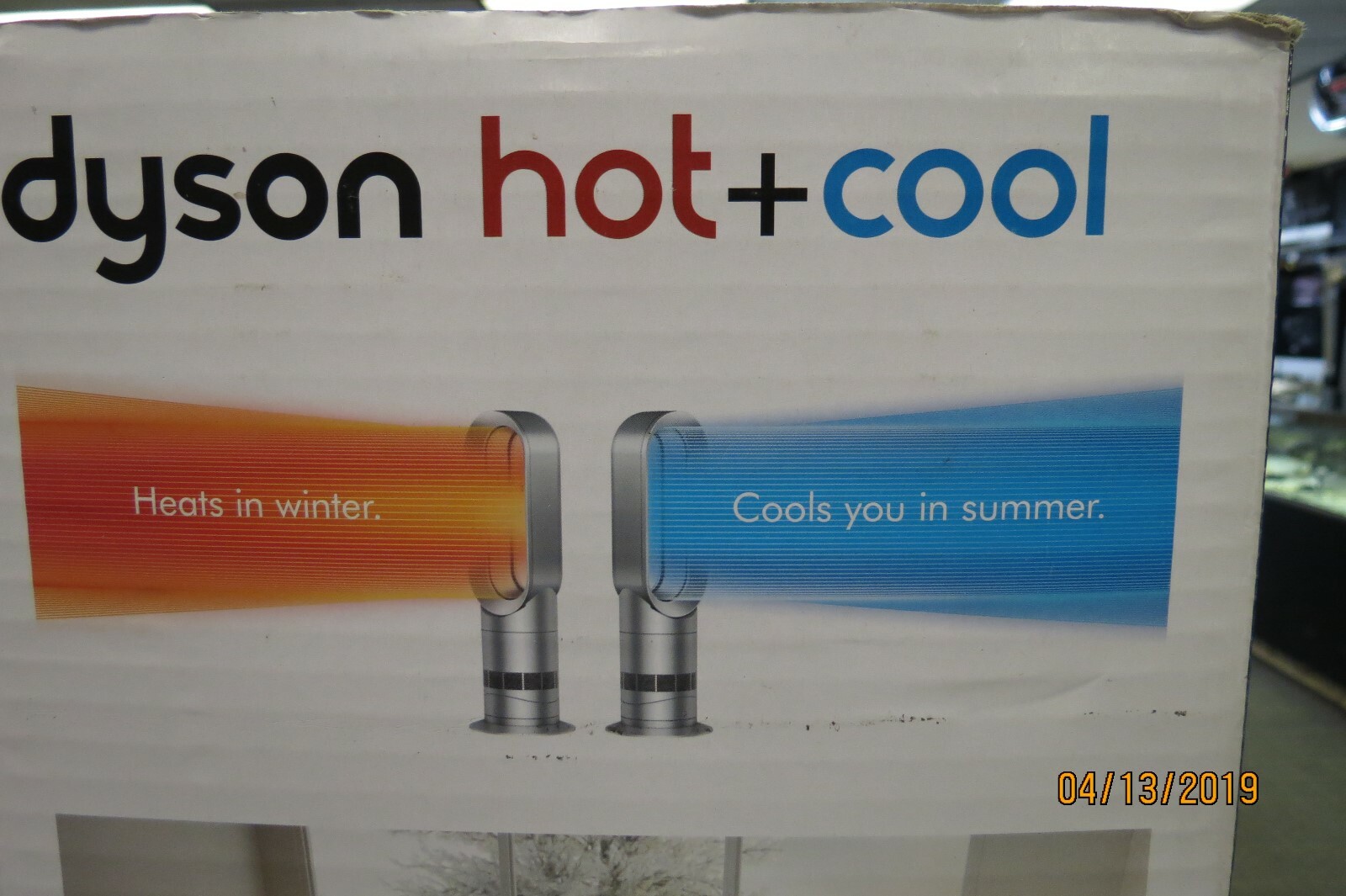 DYSON AM09 HOT + COOL JET FOCUS FAN HEATER WHITE/SILVER NEW