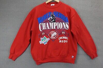 VTG 1990 MLB Cincinnati Reds World Series Champions Sweatshirt LARGE MADE IN USA