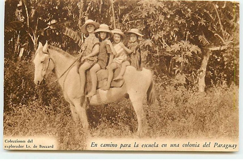 Paraguay - En Camino Para La Escuela En Una Colonia Del Paraguay - Enfan - 20461