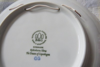 BING & GRONDAHL 1995 CHRISTMAS PLATE TOWERS OF COPENHAGEN  Mint