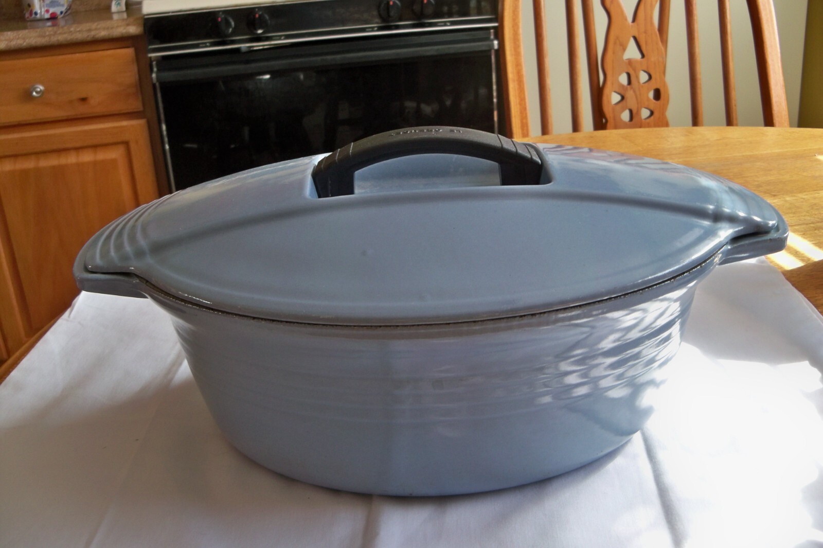 Vintage Le Creuset Futura Dutch Oven Oval Blue Le Creuset Vintage Le Creuset Futura Dutch Oven Oval Blue Le Creuset