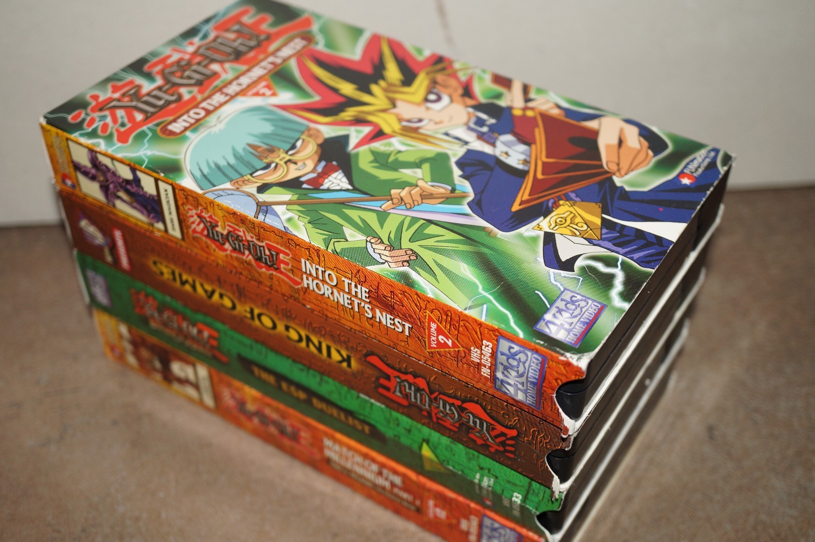 (Lot of 4) Yu-Gi-Oh! VHS Tapes: Promo Video, Match of Millennium, ESP Duelist