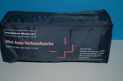 KFZ Verbandtasche Verbandkasten Klett Mini DIN 13164 Auto MHD 09/2026 Koffer TOP