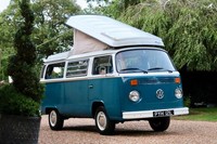 1973 Volkswagen T2 BAY WINDOW Camper Van. Westfalia Pop Top Roof. Fully Restored
