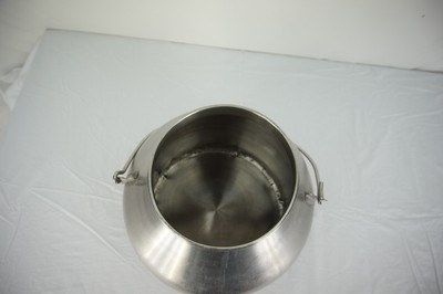 Vtg Stainless Steel Delaval Milk Can Bucket 5 Gallon Pail Farm Dairy Bail Handle