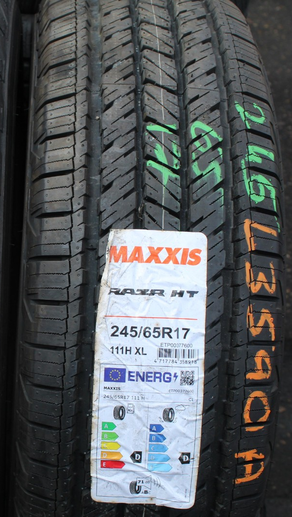 New 245 65 17 Maxxis, RAZR HT, M+S, Reinforced, 111H, x1 Tyre (F1_tyres) L3590