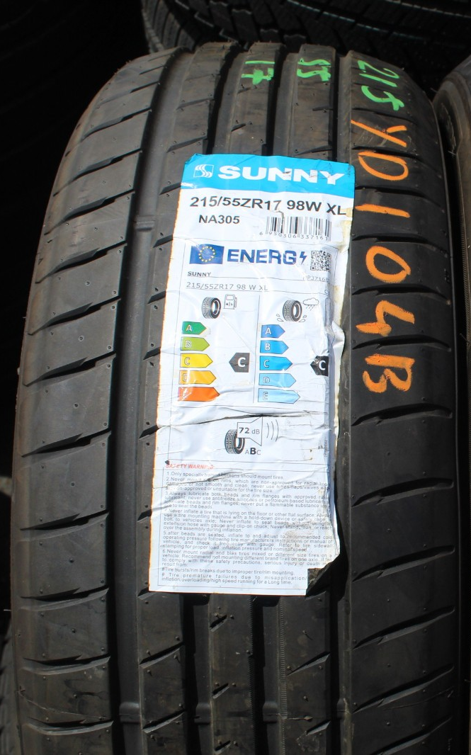 New 215 55 17 Sunny, Sport Macro NA305, XL, 98W, x1 Single Tyre (F1_tyres) YD104