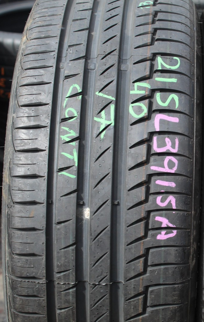 New 215 40 17 Continental, Premium Contact 6, XL, 87Y, x1 Tyre (F1_tyres) L3915