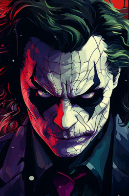THE JOKER *2X3 FRIDGE MAGNET* BATMAN ARCHENEMY PSYCHOPATH HEATH LEDGER NEMESIS